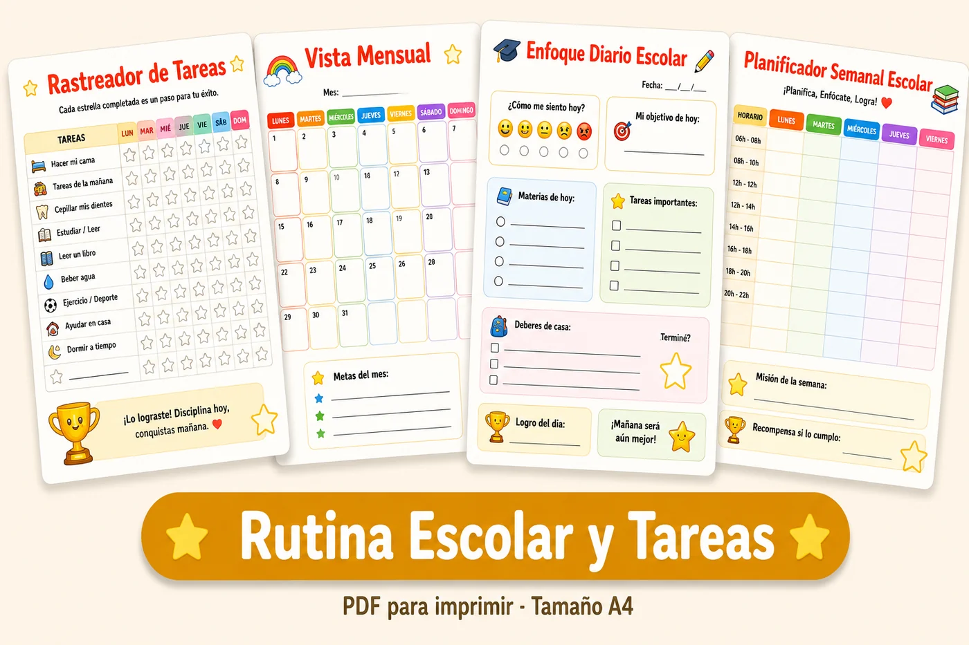 Rutina Escolar y Tareas